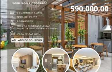 Imagem: O apartamento possui 2 Dormitórios, 2 Banheiros, 1 Vaga na