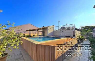 Imagem: O apartamento na cobertura possui 4 Dormitórios, 5 Banheiros