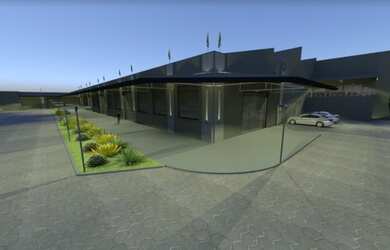 Imagem: O depósito possui 5 Vagas na garagem e 17000m² de Área e