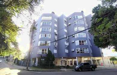 Imagem: O apartamento possui 1 Dormitório, 1 Banheiro, 1 Vaga na garagem