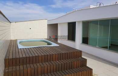 Imagem: O apartamento na cobertura possui 4 Dormitórios, 5 Banheiros