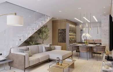 Imagem: A casa possui 2 Dormitórios, 3 Banheiros, 2 Vagas na garagem