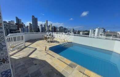 Imagem: O apartamento na cobertura possui 4 Dormitórios, 4 Banheiros