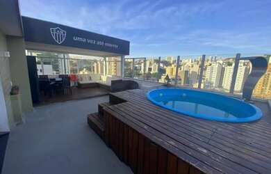 Imagem: O apartamento na cobertura possui 4 Dormitórios, 3 Banheiros