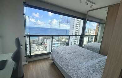 Imagem 12: APARTAMENTO BARRA QUARTO E SALA 1/4, VISTA MAR, NASCENTE, PORTEIRA FECHADA