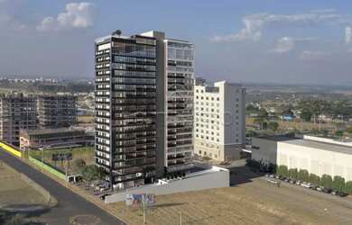 Imagem: O apartamento possui 1 Dormitório, 1 Banheiro, 1 Vaga na garagem