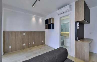 Imagem: O studio possui 1 Dormitório, 1 Banheiro, 1 Vaga na garagem