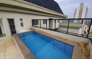 Imagem: O apartamento na cobertura possui 5 Dormitórios, 5 Banheiros