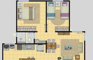 Imagem 3: Vendo APARTAMENTO. Piscina, Churrasqueira, 46m² de Áreae1 Vaga na garagem