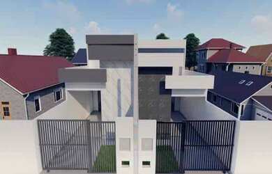 Imagem: A casa possui 3 Dormitórios, 2 Banheiros, 1 Vaga na garagem