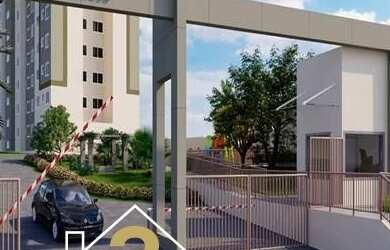 Imagem: O apartamento possui 2 Dormitórios, 1 Banheiro, 1 Vaga na garagem