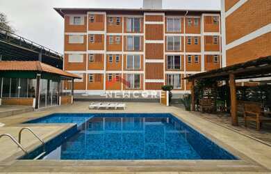 Imagem: O apartamento possui 1 Dormitório, 2 Banheiros, 1 Vaga na garagem