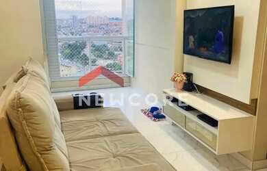 Imagem: O apartamento possui 2 Dormitórios, 1 Banheiro, 1 Vaga na garagem