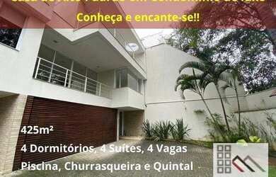 Imagem: A casa em condomínio possui 4 Dormitórios, 5 Banheiros, 4