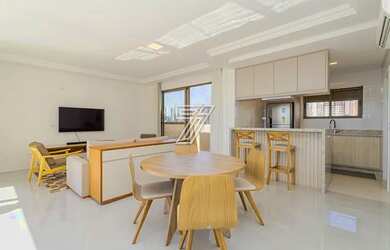 Imagem: O apartamento na cobertura possui 3 Dormitórios, 5 Banheiros