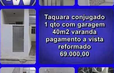 Imagem: A kitnet possui 1 Dormitório, 1 Banheiro, 1 Vaga na garagem