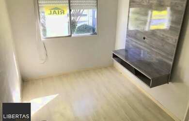 Imagem: O apartamento possui 1 Dormitório, 1 Banheiro, 1 Vaga na garagem