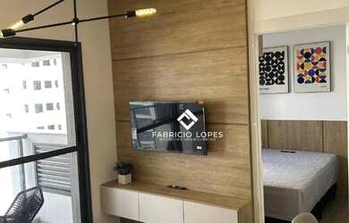 Imagem: O apartamento possui 1 Dormitório, 1 Banheiro, 1 Vaga na garagem