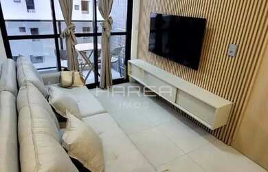 Imagem: O apartamento possui 1 Dormitório, 1 Banheiro, 2 Vagas na garagem