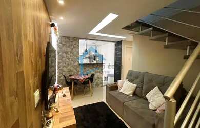 Imagem: O apartamento na cobertura possui 2 Dormitórios, 2 Banheiros