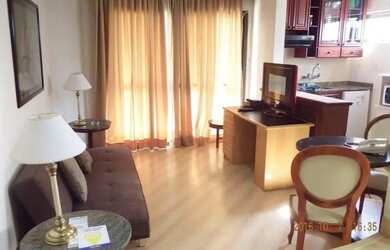 Imagem: O studio possui 1 Dormitório, 1 Banheiro, 1 Vaga na garagem