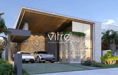 Imagem: A casa possui 3 Dormitórios, 5 Banheiros, 4 Vagas na garagem