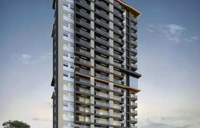 Imagem: O apartamento possui 1 Dormitório, 1 Banheiro, 1 Vaga na garagem