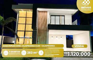 Imagem: A casa possui 3 Dormitórios, 3 Banheiros, 2 Vagas na garagem