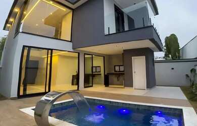 Imagem: A casa em condomínio possui 3 Dormitórios, 4 Banheiros, 4