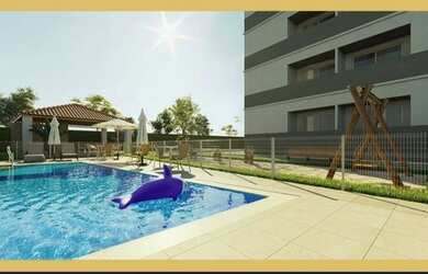 Imagem: O apartamento possui 2 Dormitórios, 1 Banheiro, 1 Vaga na garagem