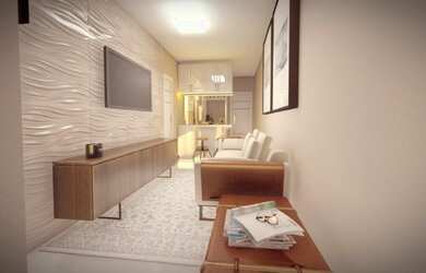 Imagem: O apartamento possui 3 Dormitórios, 2 Banheiros, 2 Vagas na