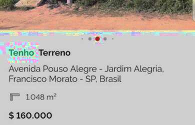 Imagem: Terreno Pouso alegre jardim alegria francisco morato