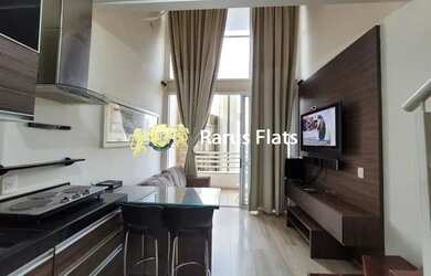 Imagem: O studio possui 1 Dormitório, 1 Banheiro, 1 Vaga na garagem