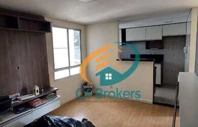 Imagem: O apartamento possui 2 Dormitórios, 1 Banheiro, 1 Vaga na garagem