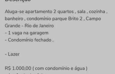 Imagem: O apartamento possui 2 Dormitórios, 1 Banheiro, 1 Vaga na garagem