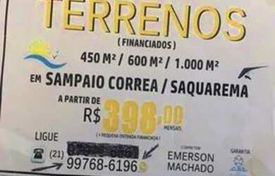 Imagem: O terreno possui 450m² de Área e está localizado em RJ à