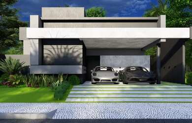 Imagem: A casa em condomínio possui 3 Dormitórios, 4 Banheiros, 2