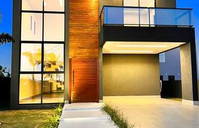 Imagem: A casa em condomínio possui 4 Dormitórios, 5 Banheiros, 1