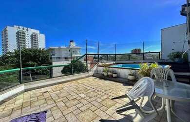 Imagem: O apartamento na cobertura possui 4 Dormitórios, 5 Banheiros