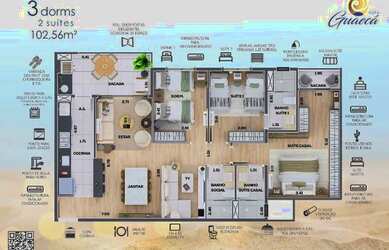 Imagem 3: Edifício Guaecá - 102 m² 3 dormitórios