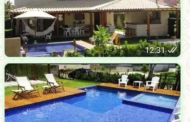 Imagem: A casa em condomínio possui 4 Dormitórios, 5 Banheiros, 225m²