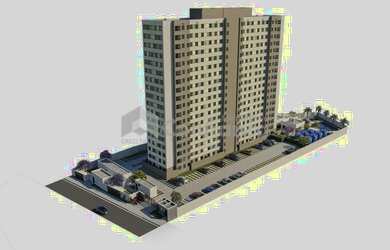 Imagem: O apartamento possui 2 Dormitórios, 1 Banheiro, 1 Vaga na garagem