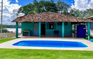 Imagem: Rancho em Três Marias, às margens do Rio, com deck, Piscina