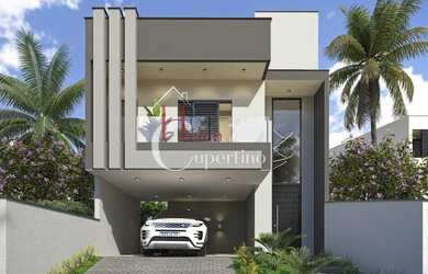 Imagem: A casa em condomínio possui 3 Dormitórios, 1 Banheiro, 4 Vagas