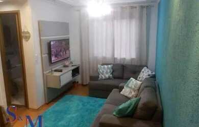 Imagem: O apartamento possui 2 Dormitórios, 1 Banheiro, 1 Vaga na garagem