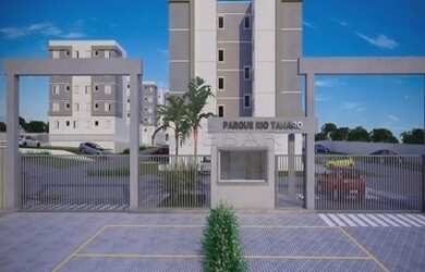 Imagem: O apartamento possui 2 Dormitórios, 1 Banheiro, 1 Vaga na garagem