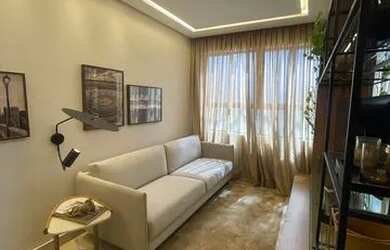 Imagem: O apartamento possui 1 Dormitório, 1 Banheiro, 1 Vaga na garagem