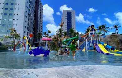 Imagem: O apartamento possui 1 Dormitório, 1 Banheiro, 1 Vaga na garagem