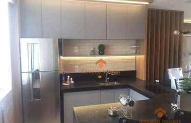 Imagem: O apartamento possui 1 Dormitório, 1 Banheiro, 1 Vaga na garagem