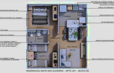 Imagem 8: apartamento está localizado em Cruz das Almas, a poucos minutos da praia,...